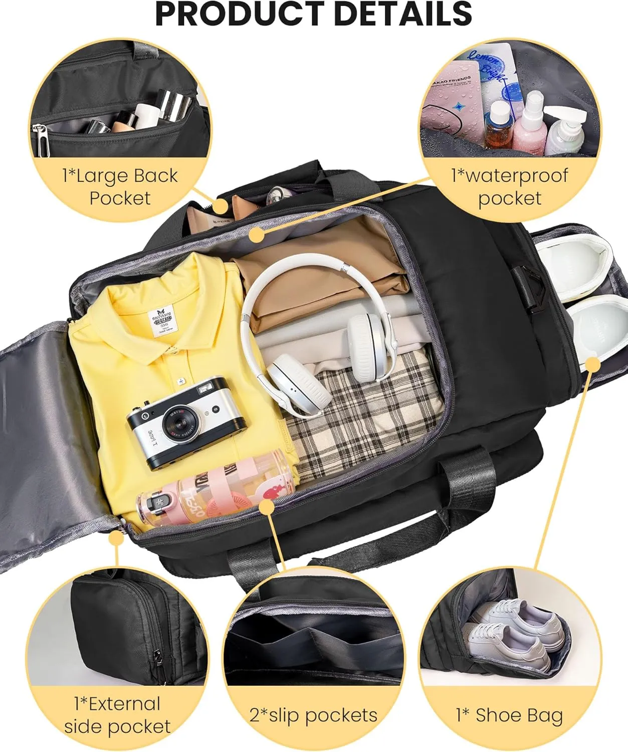 13 14 15 16 17 18 Year Old Girl Birthday Gifts, Initial Gym Bags with Shoe Compartment, Personalized Girl Duffel Bag, Monogram Kid Overnight Bags, Teen Weekend Bag (Letter S)