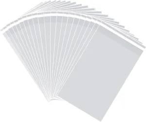 13x18 inch 20Pcs Clear Cellophane Bags Clothing Bag Self Adhesive Resealable Sealing Plastic Cello for Clothes, Gifts, Crafts Small Business Packaging