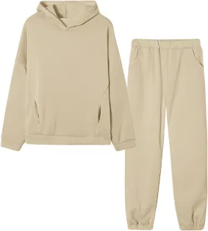 2 Piece Fall Sets for Women - Graphic Hoodies and Baggy Sweatpants Tracksuit