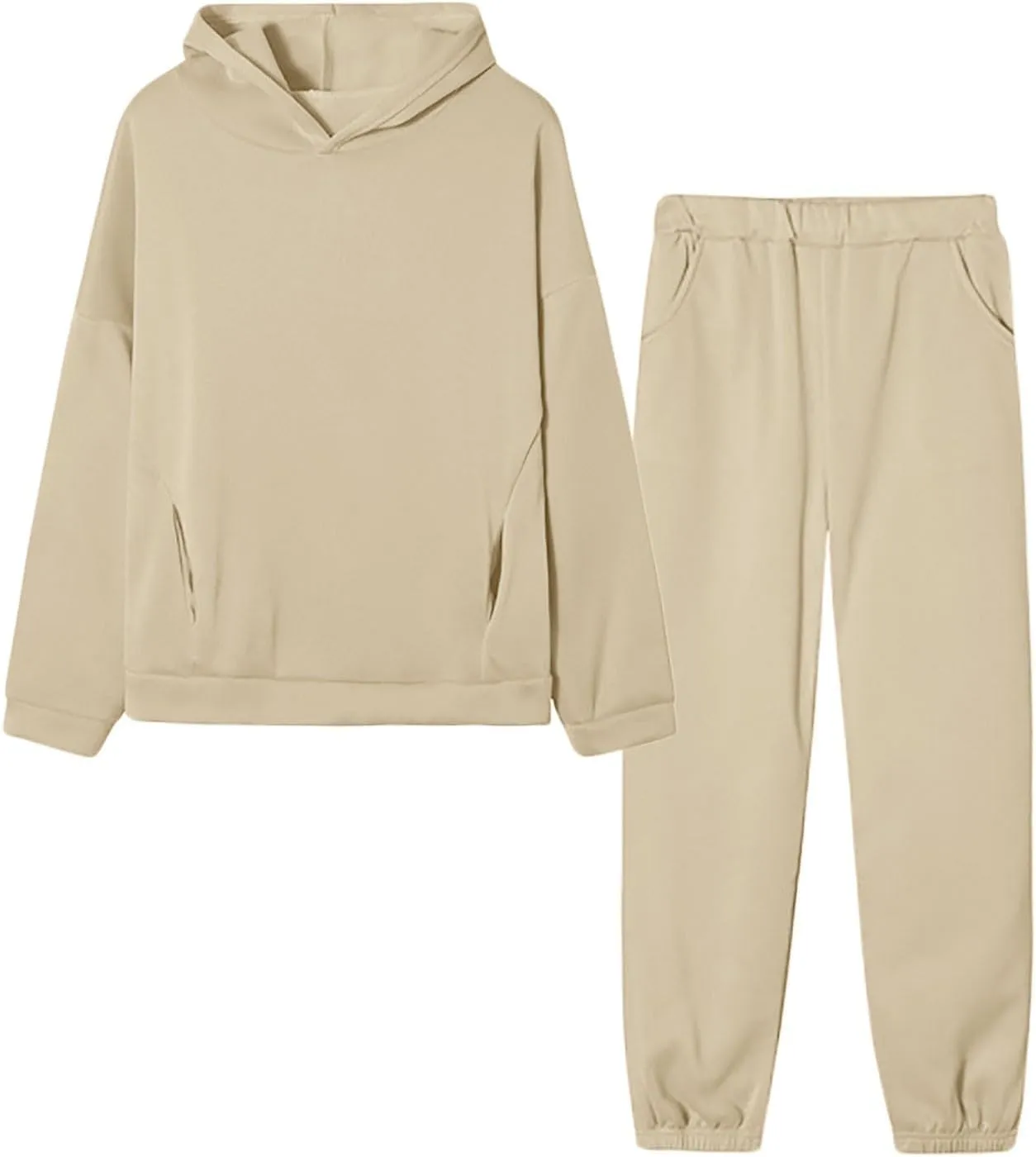 2 Piece Fall Sets for Women - Graphic Hoodies and Baggy Sweatpants Tracksuit