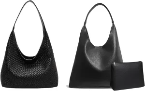 2025 Leather Tote Bag for Women Top-handle Shoulder Bag, Hobo Bags Large Capacity Soft Vegan Crossbody Handbag Underarm