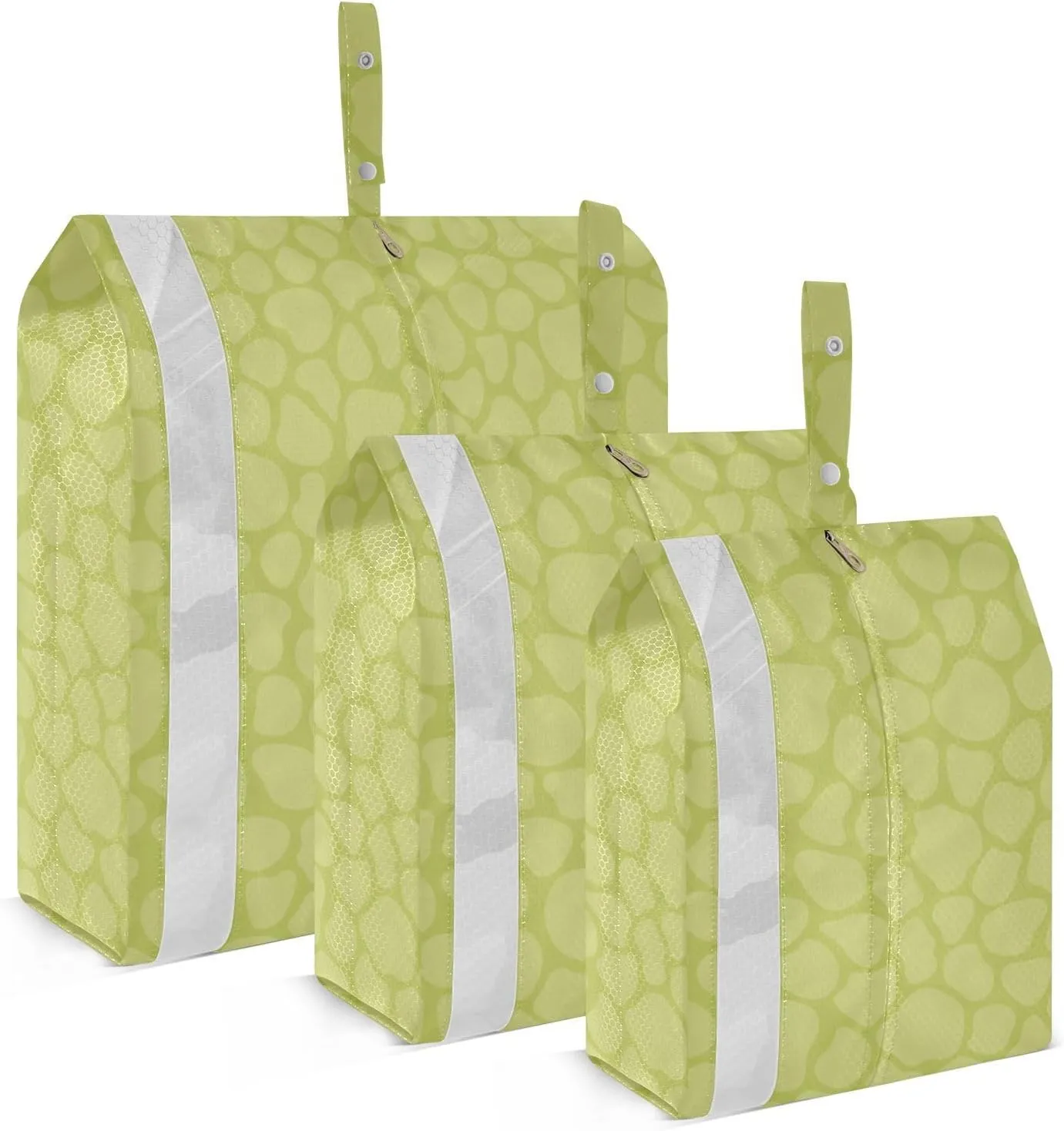 3 Set Travel Packing Cubes For Suitcases, Dinosaur Skin, Stackable, Garment Bag Closet Storage, Luggage Space Saver, Luggages Management Personnel