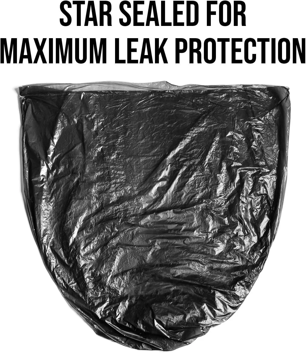 Aluf Plastics 45 Gallon Trash Can Liners (100 Count) - 40" x 46" - Thick 1.5 MIL Equivalent Black Trash Bags for Bathroom, Kitchen, Office, Industrial, Commercial, Recycling and More