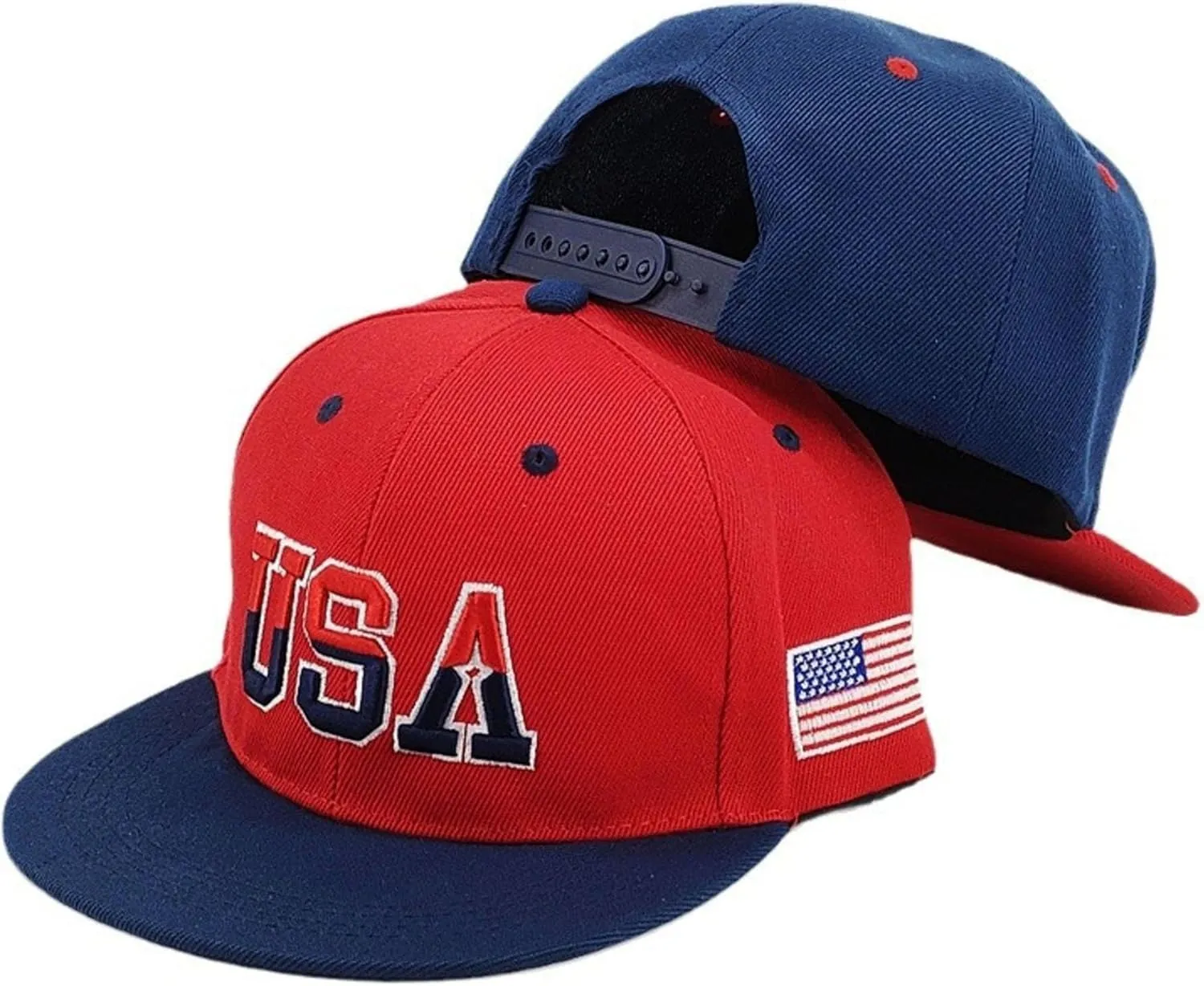 American Flag Baseball Caps Embroiderred USA Flag Patriotic Dad Hat Adjustable Trucker Hats for Men Women