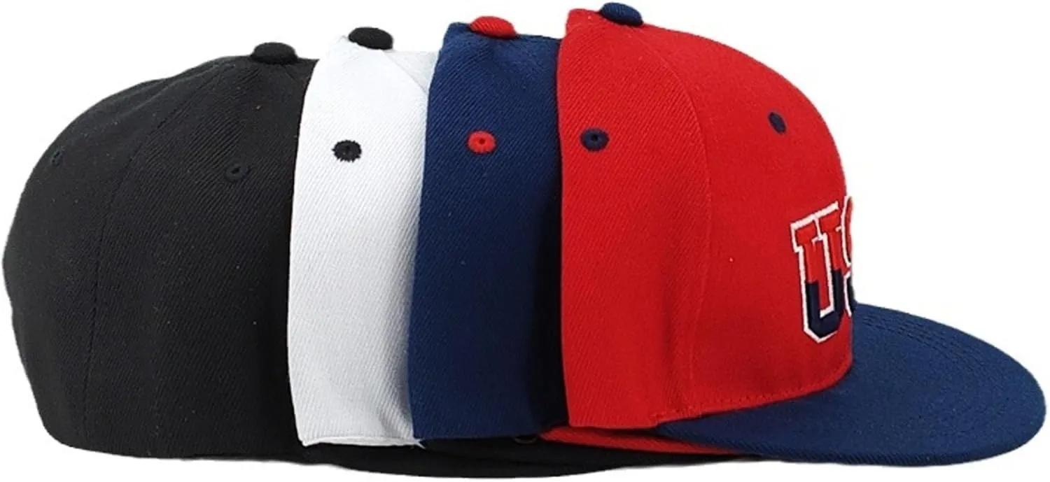 American Flag Baseball Caps Embroiderred USA Flag Patriotic Dad Hat Adjustable Trucker Hats for Men Women