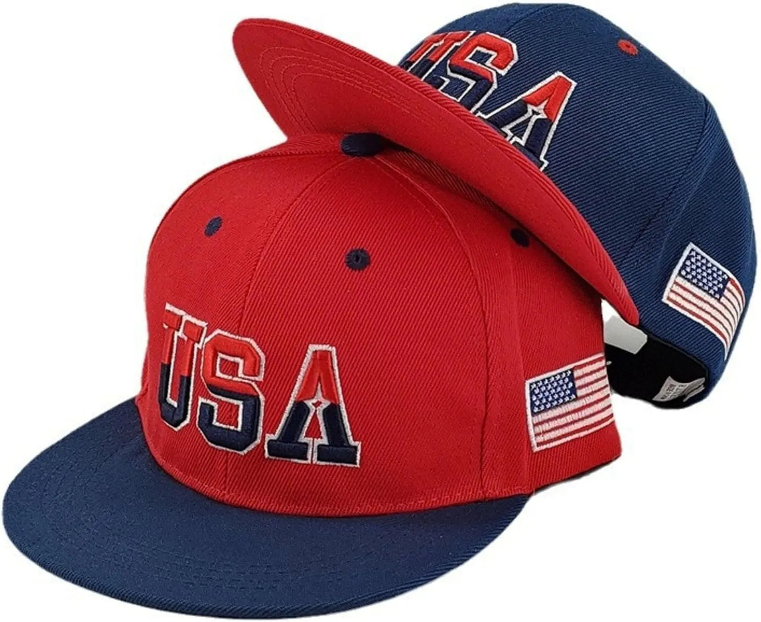American Flag Baseball Caps Embroiderred USA Flag Patriotic Dad Hat Adjustable Trucker Hats for Men Women