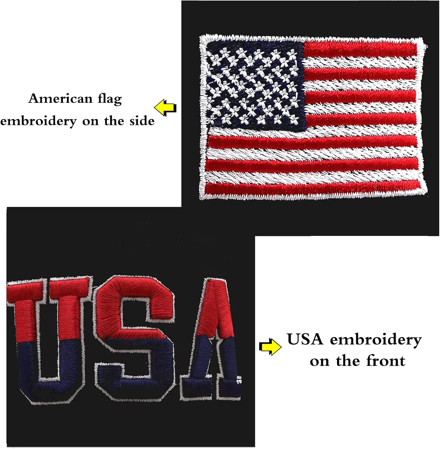 American Flag Baseball Caps Embroiderred USA Flag Patriotic Dad Hat Adjustable Trucker Hats for Men Women