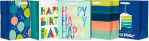 American Greetings 6.5" Small Gift Bags for Birthday and Celebrations (5-Count)