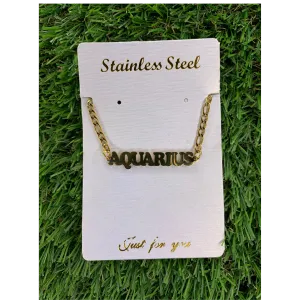 Aquarius Zodiac Anklet