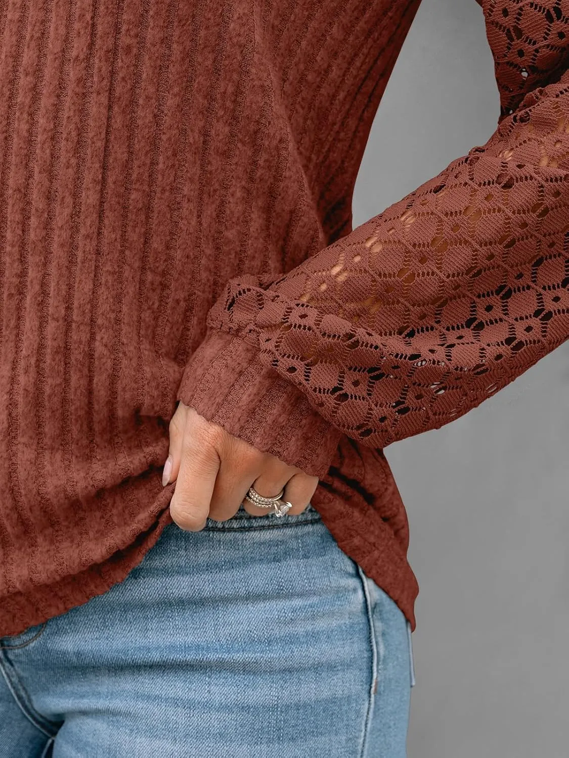 AUTOMET Women Long Sleeve Shirts Fall Lace Tops 2025 V Neck Sweaters Dressy Casual Business Winter Fashion Tunic Blouses