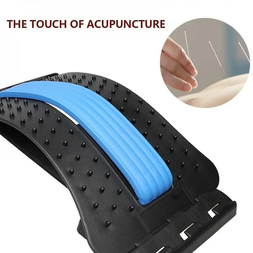 Blue Back Massager Stretcher Equipment Massage Tools Massageador Magic Stretch Fitness Lumbar Support Relaxation Spine Pain Relief