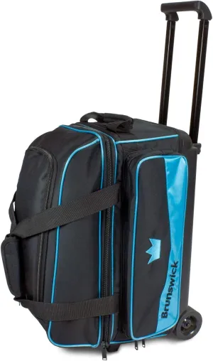 Brunswick Zone Double Roller Bowling Bag - Sky Blue