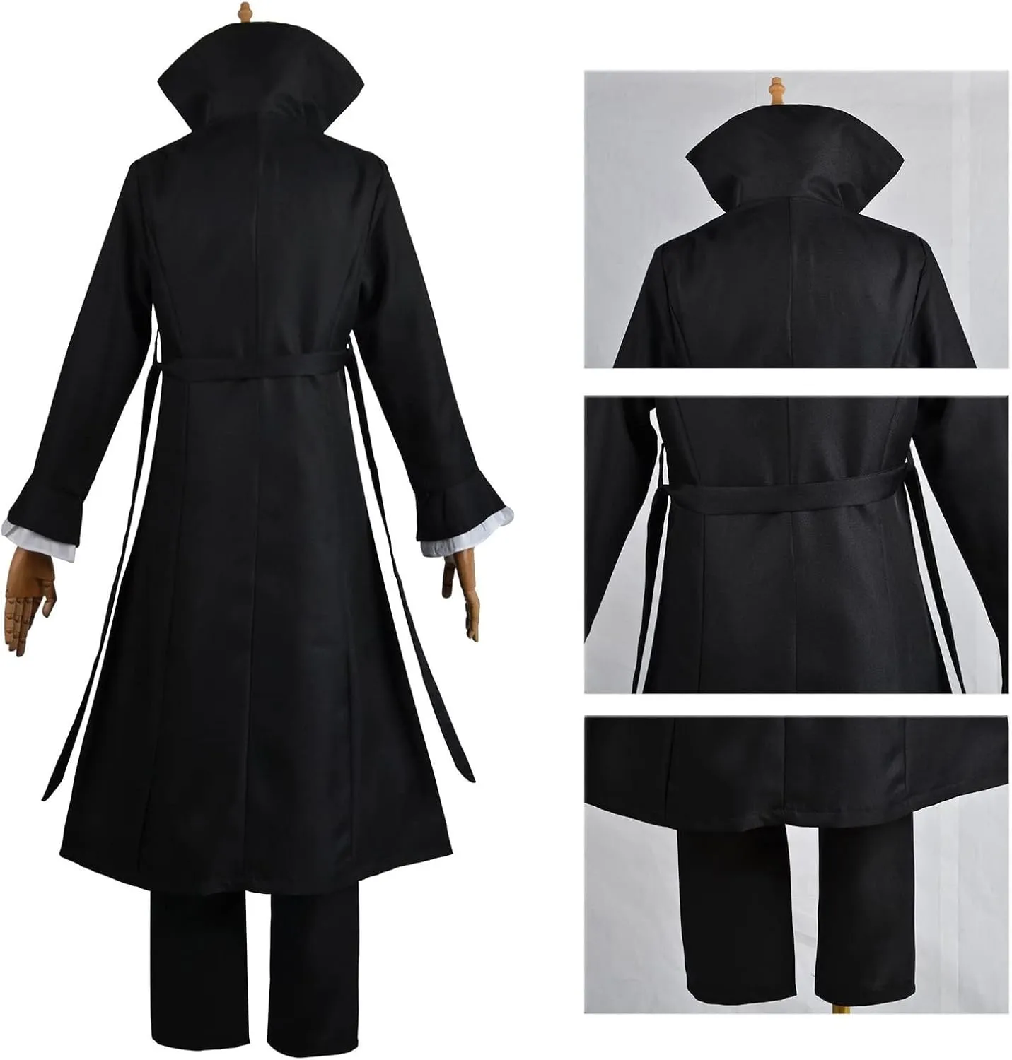 Bungo Stray Dogs Nakahara Chuuya Cosplay Costume Mens Halloween Party Suit Trench Coat Jacket Vest Shirt Pants