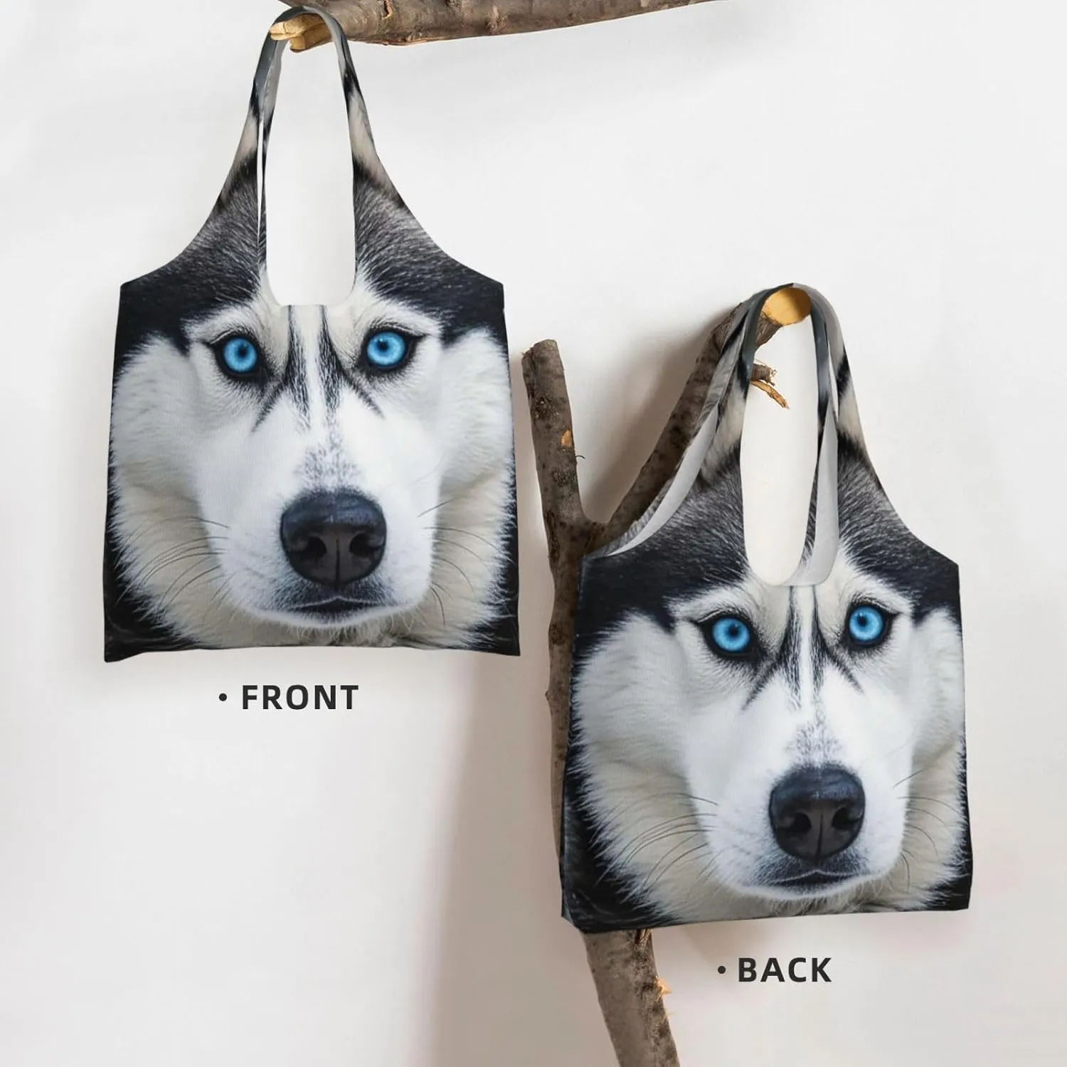 Canvas Tote Bag Reusable Grocery Bags Lightweight Handbag Cartoon Giraffe Tote Bag for Shopping Cloth Bags