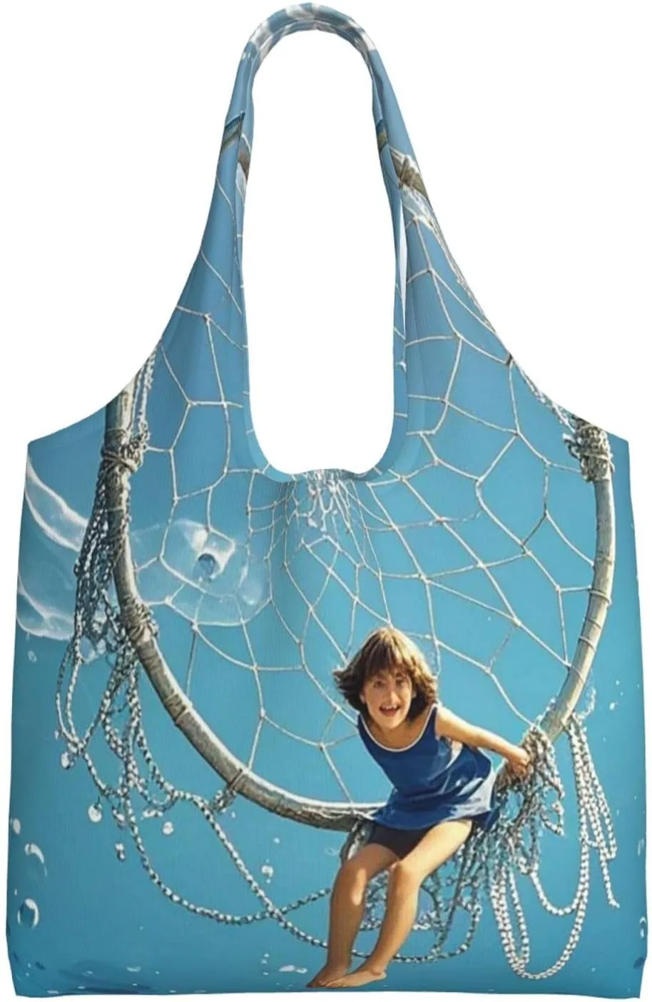 Canvas Tote Bag Reusable Grocery Bags Lightweight Handbag Color butterfly flower Tote Bag for Shopping Cloth Bags