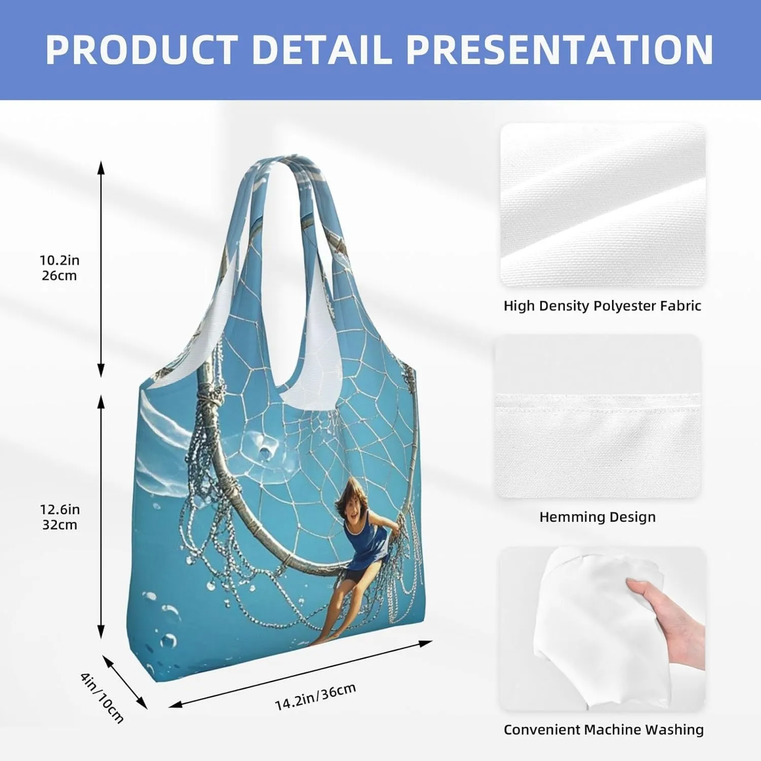 Canvas Tote Bag Reusable Grocery Bags Lightweight Handbag Color butterfly flower Tote Bag for Shopping Cloth Bags