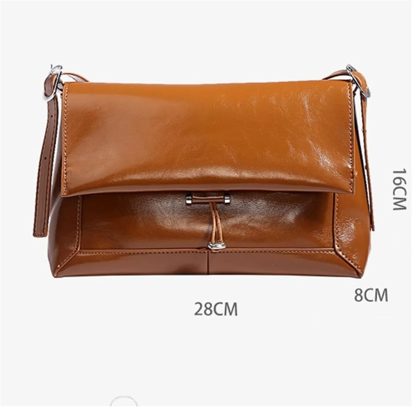 Casual Quality Shoulder Bag For Women Messenger Bag Crossbody Bags For Women Handbags Square Shopper Tote Bag(Brown)
