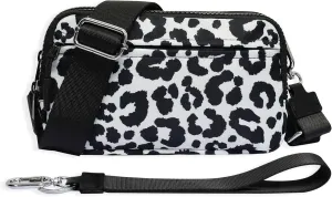 Checkered Wristlet Wallets Small Crossbody Bags Waterproof Chest Purse for Travel Credit Card Phone Organizer