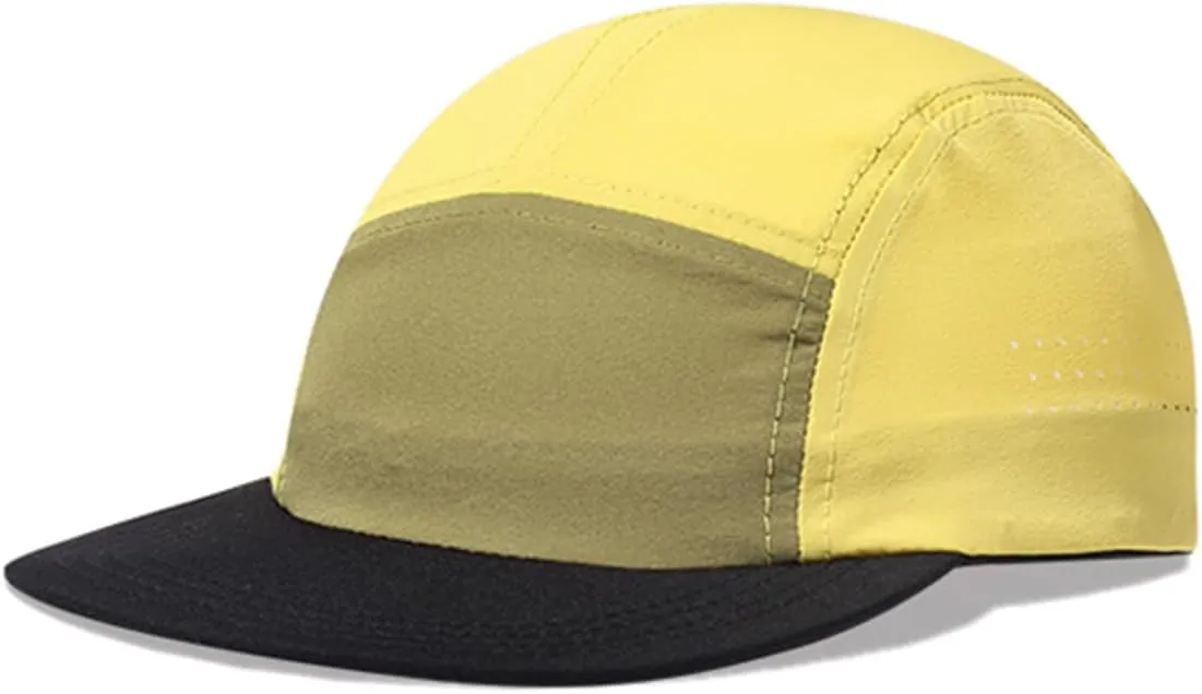 Clakllie 5 Panel Hat for Women Men Waterproof Flat Bill Hats Short Brim Baseball Cap Unstructured Golf Dad Hats Trucker Cap