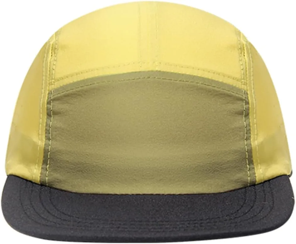 Clakllie 5 Panel Hat for Women Men Waterproof Flat Bill Hats Short Brim Baseball Cap Unstructured Golf Dad Hats Trucker Cap