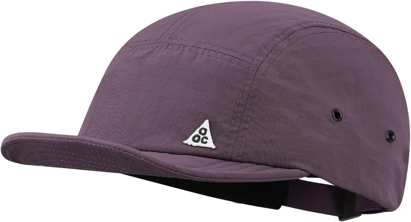 Clakllie 5 Panel Hat for Women Men Waterproof Flat Bill Hats Short Brim Baseball Cap Unstructured Golf Dad Hats Trucker Cap