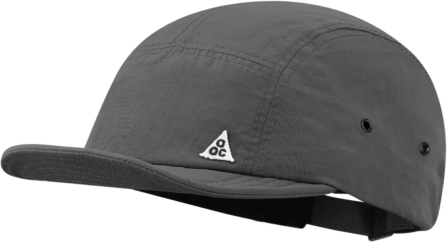 Clakllie 5 Panel Hat for Women Men Waterproof Flat Bill Hats Short Brim Baseball Cap Unstructured Golf Dad Hats Trucker Cap