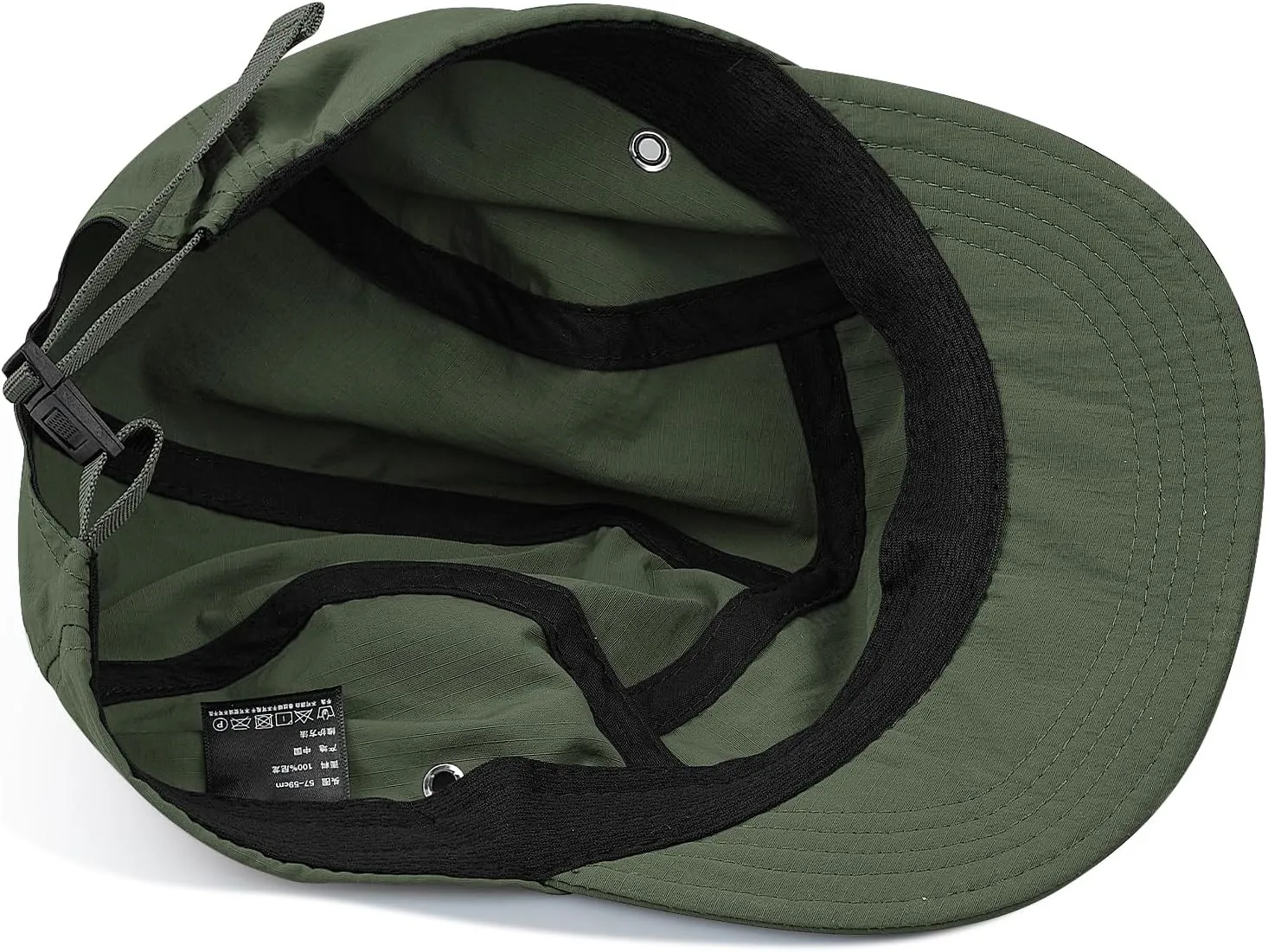 Clakllie 5 Panel Hat for Women Men Waterproof Flat Bill Hats Short Brim Baseball Cap Unstructured Golf Dad Hats Trucker Cap