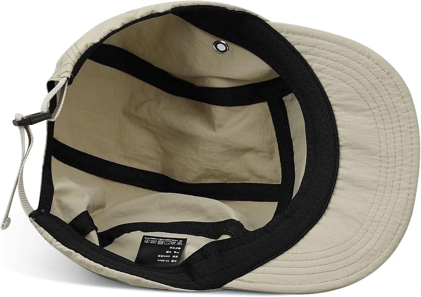 Clakllie 5 Panel Hat for Women Men Waterproof Flat Bill Hats Short Brim Baseball Cap Unstructured Golf Dad Hats Trucker Cap
