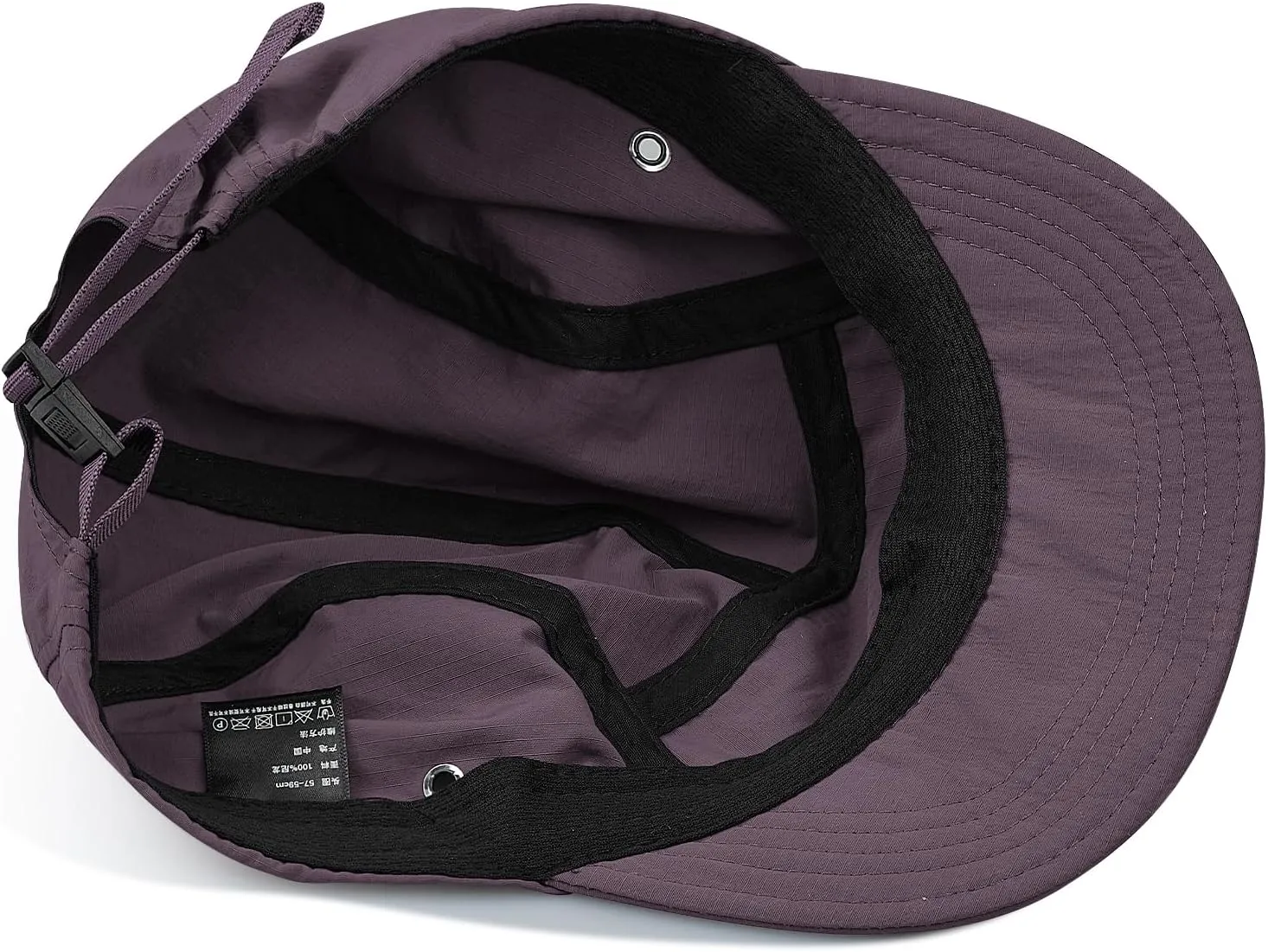 Clakllie 5 Panel Hat for Women Men Waterproof Flat Bill Hats Short Brim Baseball Cap Unstructured Golf Dad Hats Trucker Cap