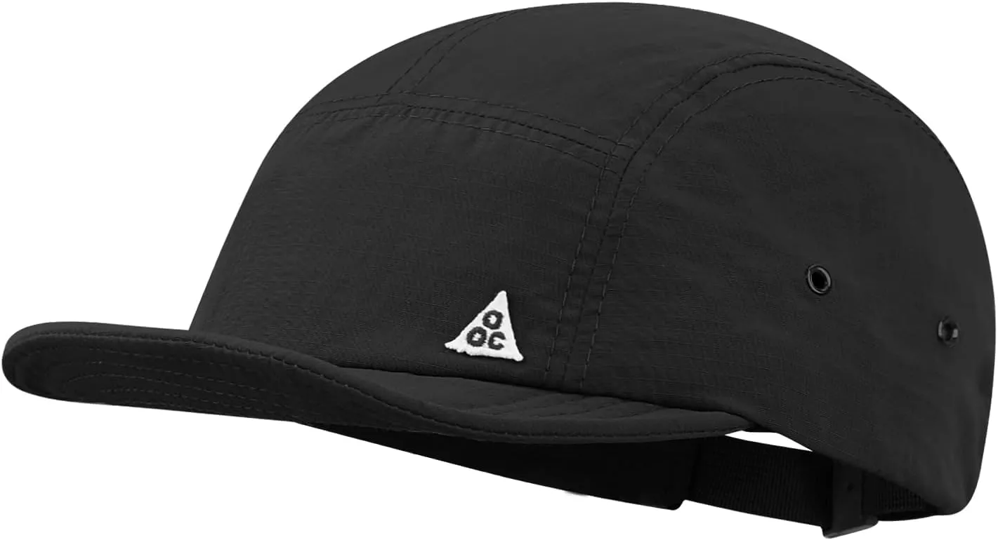 Clakllie 5 Panel Hat for Women Men Waterproof Flat Bill Hats Short Brim Baseball Cap Unstructured Golf Dad Hats Trucker Cap
