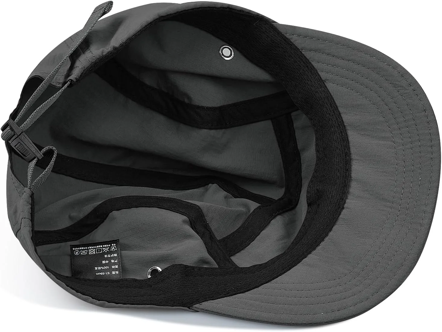 Clakllie 5 Panel Hat for Women Men Waterproof Flat Bill Hats Short Brim Baseball Cap Unstructured Golf Dad Hats Trucker Cap