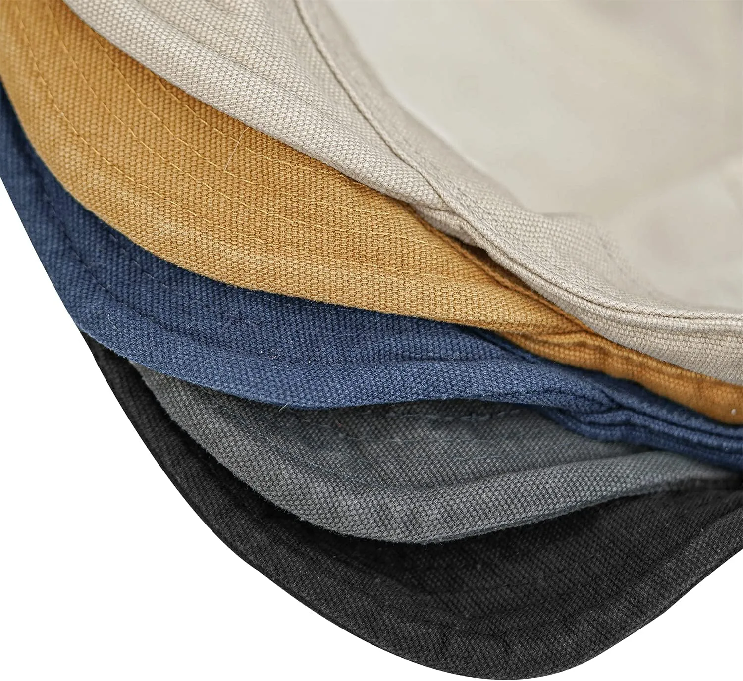 Clakllie Short Brim Baseball Cap for Men Retro Flat Bill Hats Unstructured Moisture Wicking Cotton Hat Trendy Dad Cap