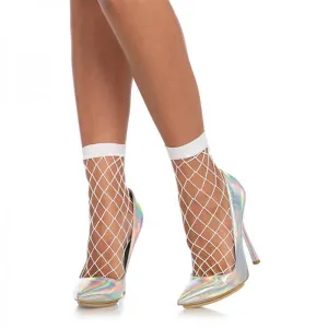 Diamond Net Anklets O/s White