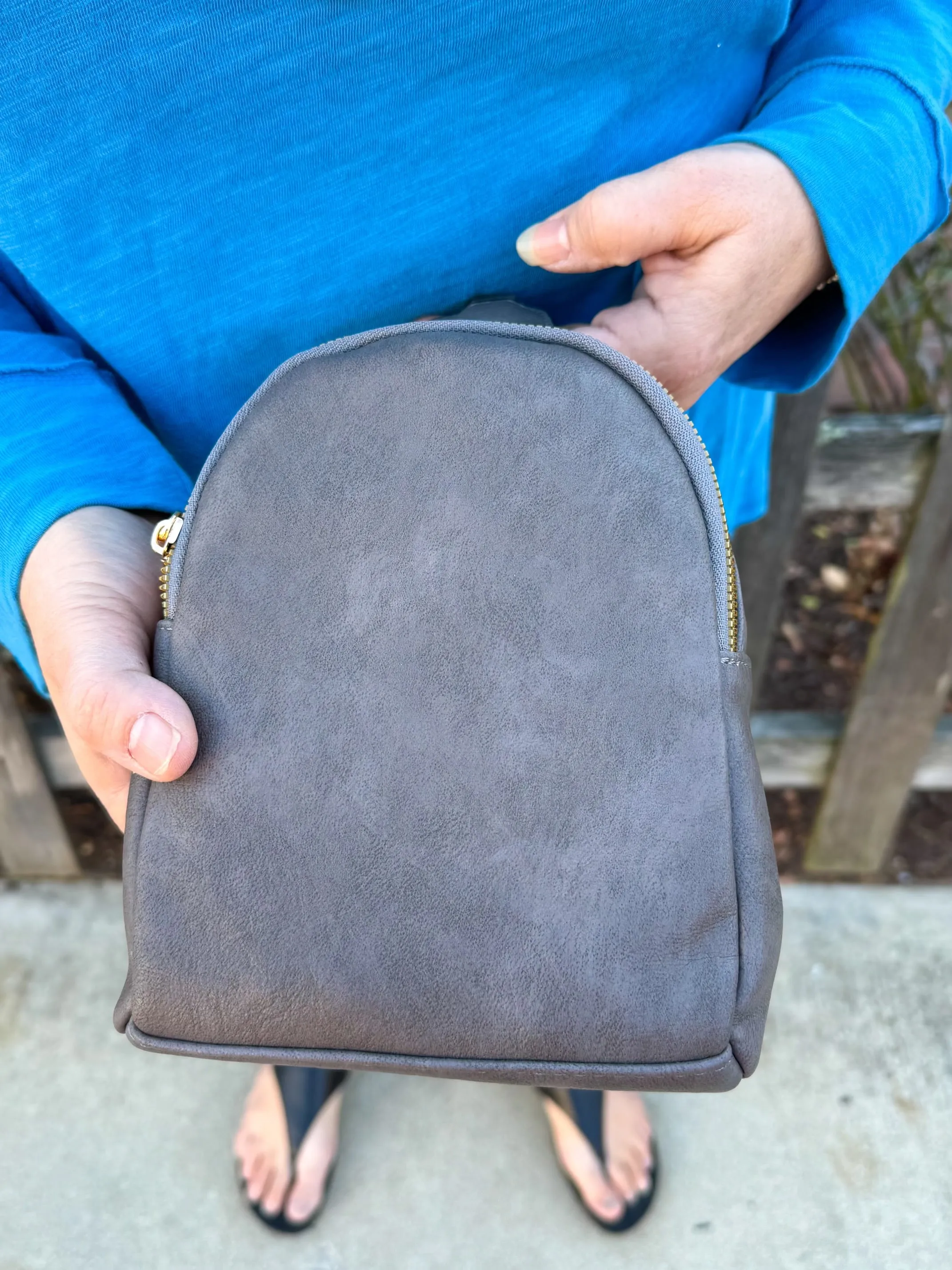 Ellen Sling Bag with Removable Guitar Strap-Charcoal