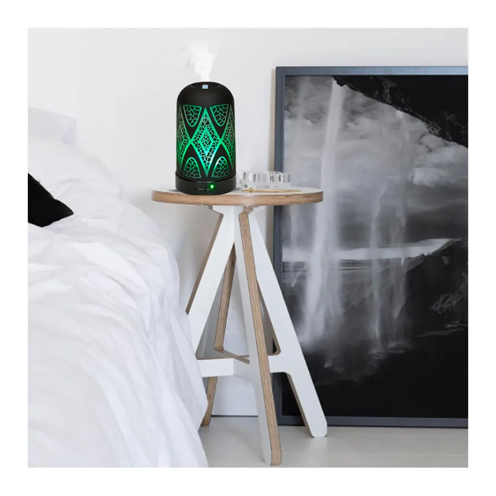 Essential Oil Diffuser Aromatherapy Cool Mist Ultrasonic Glass Humidifier Colors
