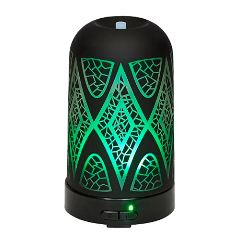Essential Oil Diffuser Aromatherapy Cool Mist Ultrasonic Glass Humidifier Colors