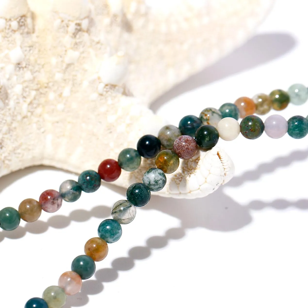 Evil Eye Ankle Bracelets for Women Beads Anklets Beach Accessiory Gemstone Healing Crystal Adjustable