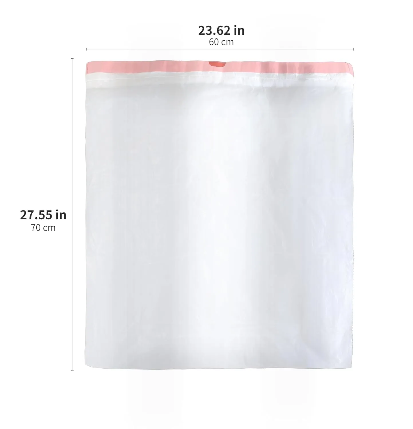 Fancial Ultra Strong Tall Kitchen Trash Bags, Unscented, White,13 Gallon, 60 Count