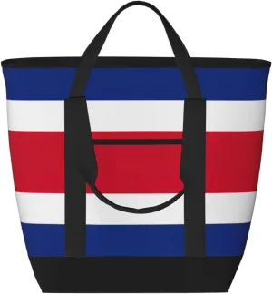 Flag of Costa Rica Women's tote bags and reusable women's beach bags are suitable for travel insulation and cooling bags.