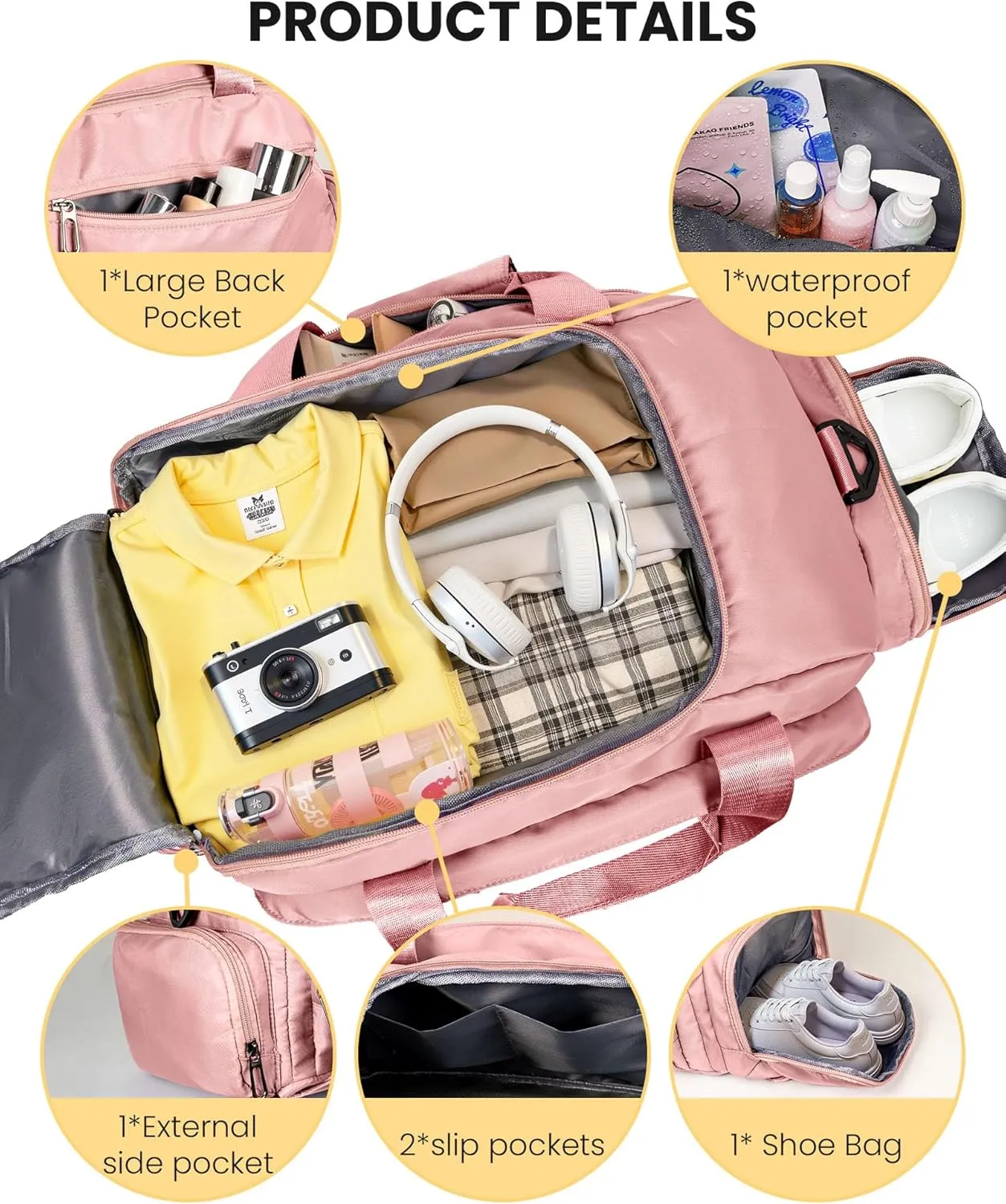 Gifts for 3 4 5 6 7 8 9 10 11 12 13 Year Old Girls, Initial Gym Bags with Shoe Compartment, Personalized Girl Duffel Bag, Monogram Kid Overnight Bags, Teen Weekend Bag (Letter S)