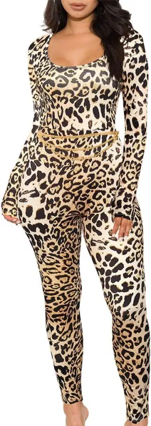 GOKATOSAU Women's Sexy Long Sleeve Bodycon Solid Outfits Club Rompers Jumpsuits