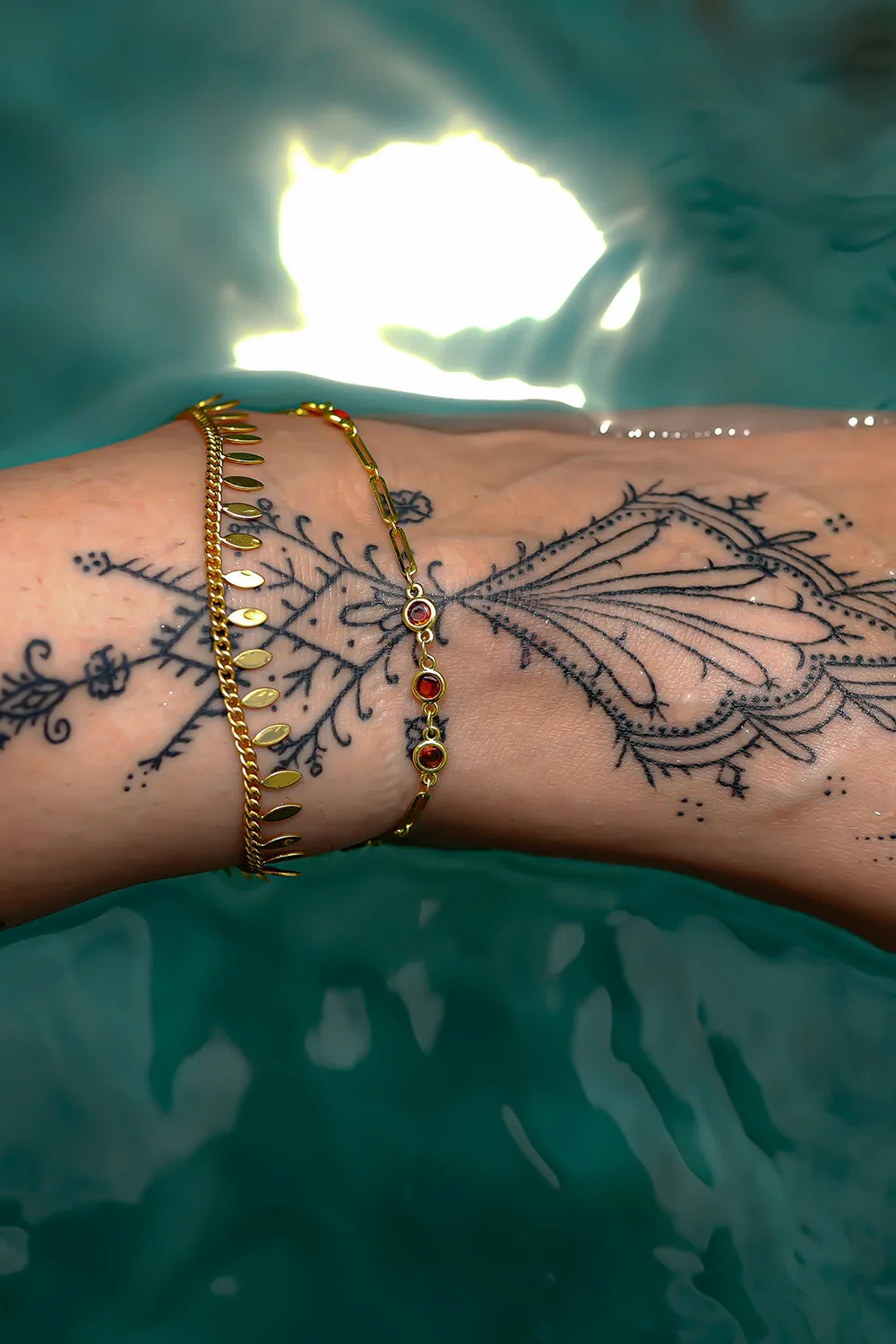 Golden Vine Anklet