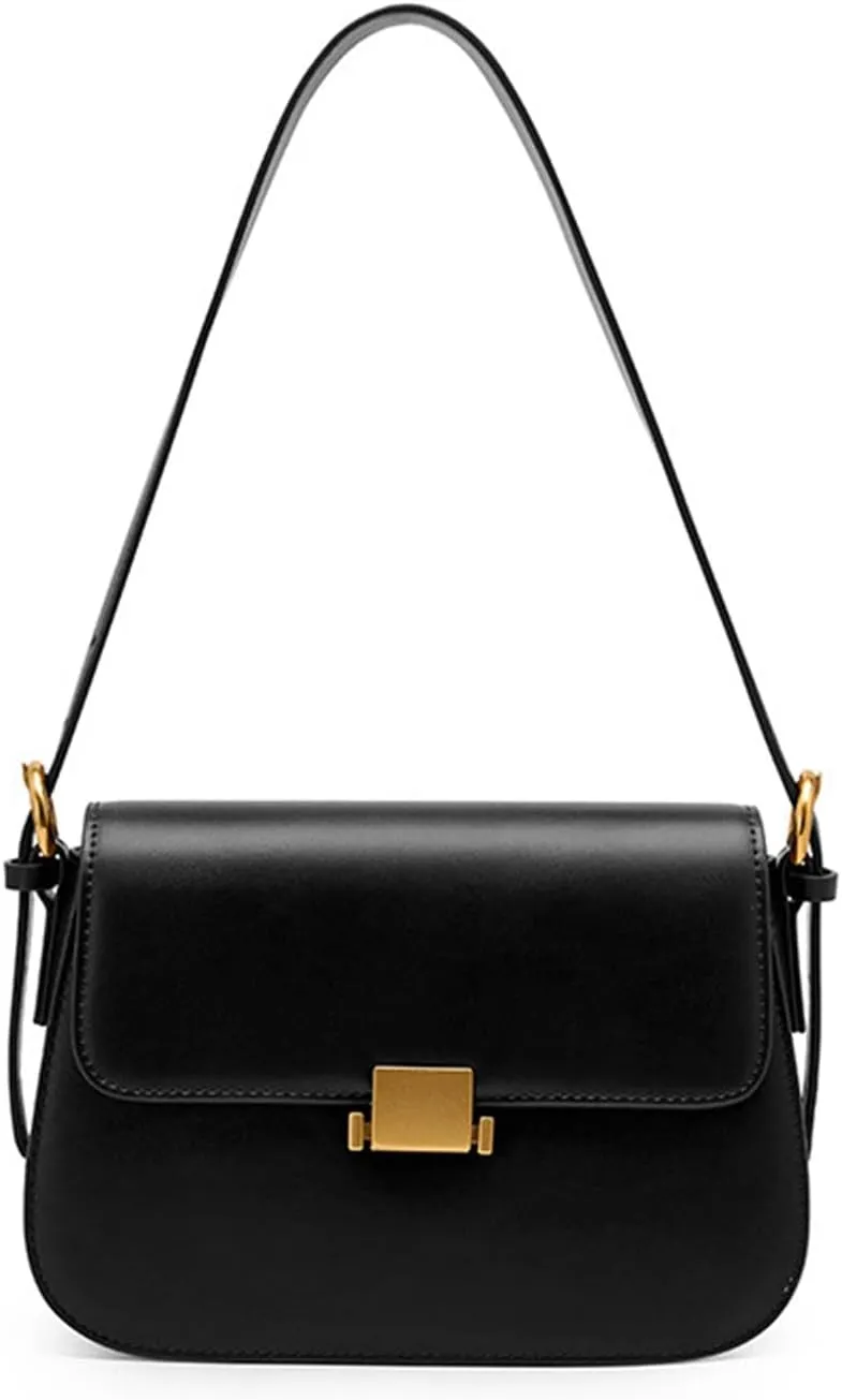 Hobo Bags for Women Small Genuine Leather Purses and Handbags Shoulder Bags Ladies Crossbody Bags Top Handle Tote Bag (B)