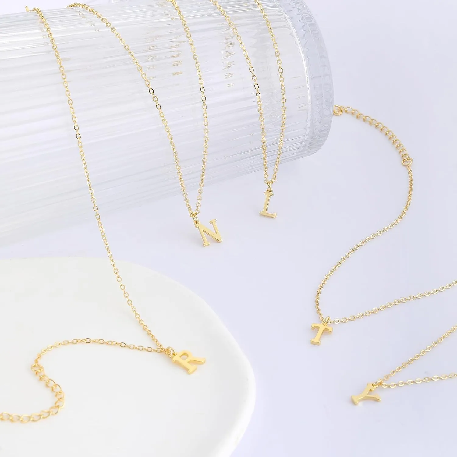 Initial Anklet for Women 14K Gold Plated Waterproof Anklets Trendy Summer Beach A-Z Letter Ankle Bracelet Jewelry for Gift