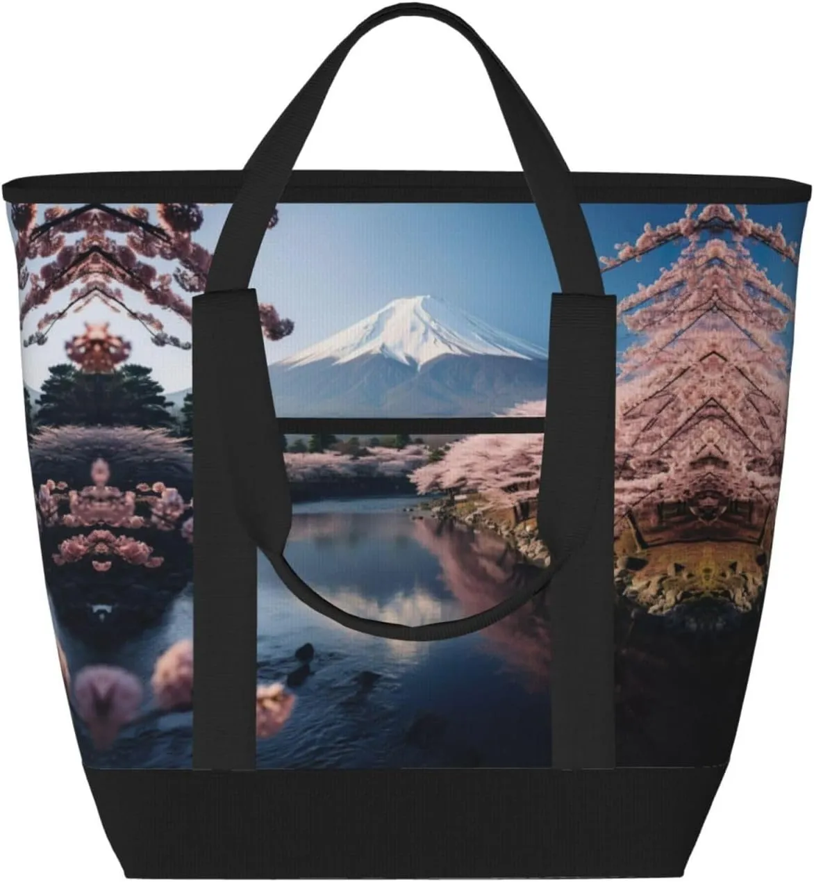 Japan Mount Fuji Landscape Women's tote bags and reusable women's beach bags are suitable for travel insulation and cooling bags.