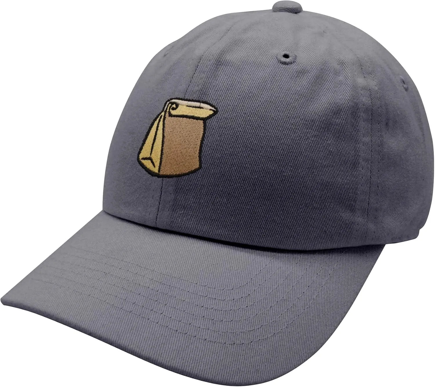 JPAK Paper Bag Baseball Cap Embroidered Cotton Dad Hat - Grocery