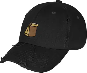 JPAK Paper Bag Vintage Dad Hat Frayed Embroidered Cap Grocery