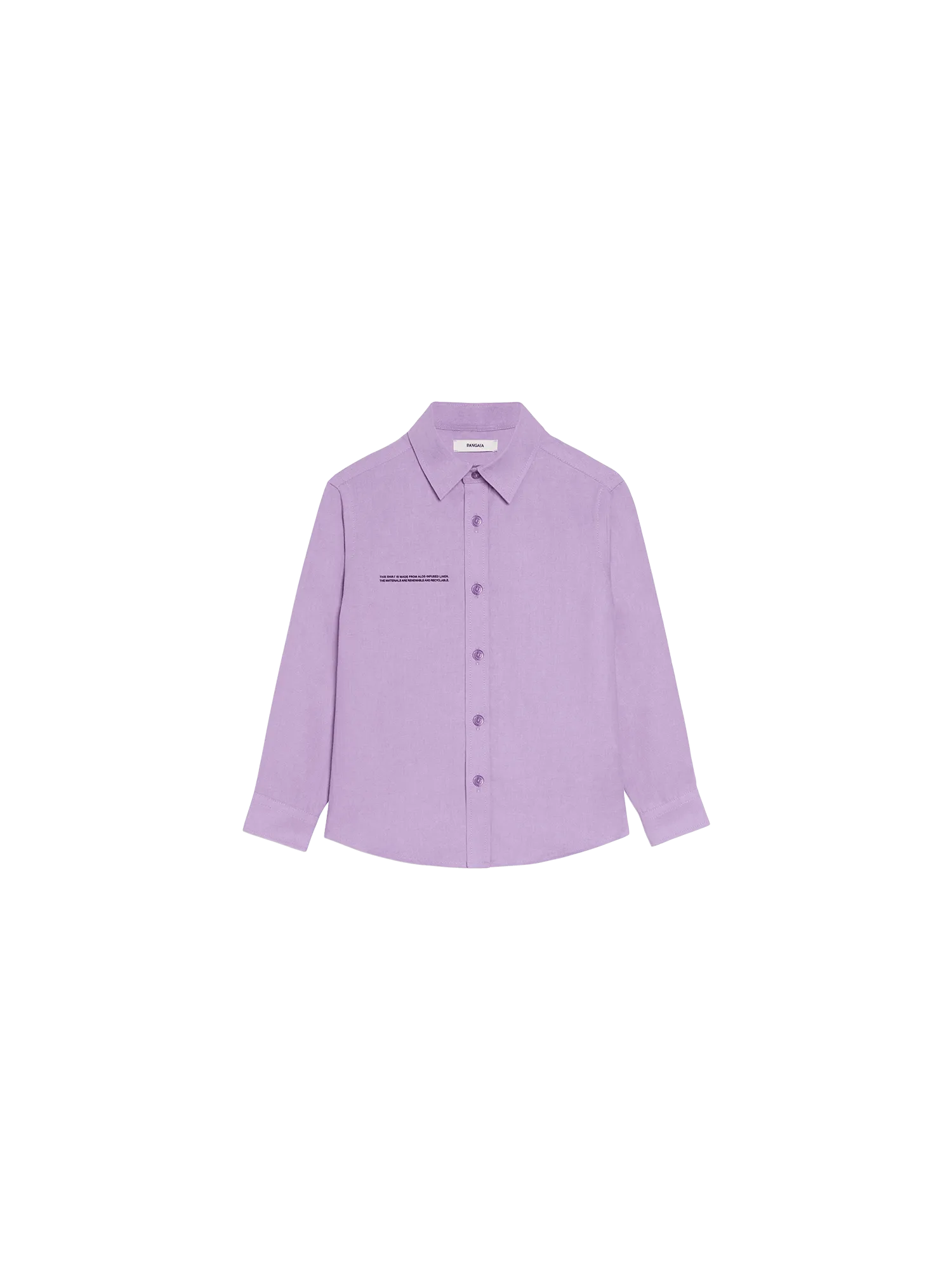 Kids Aloe Linen Long Sleeve Shirtorchid purple