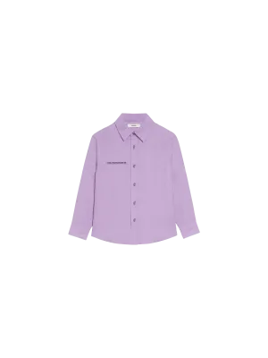 Kids Aloe Linen Long Sleeve Shirtorchid purple