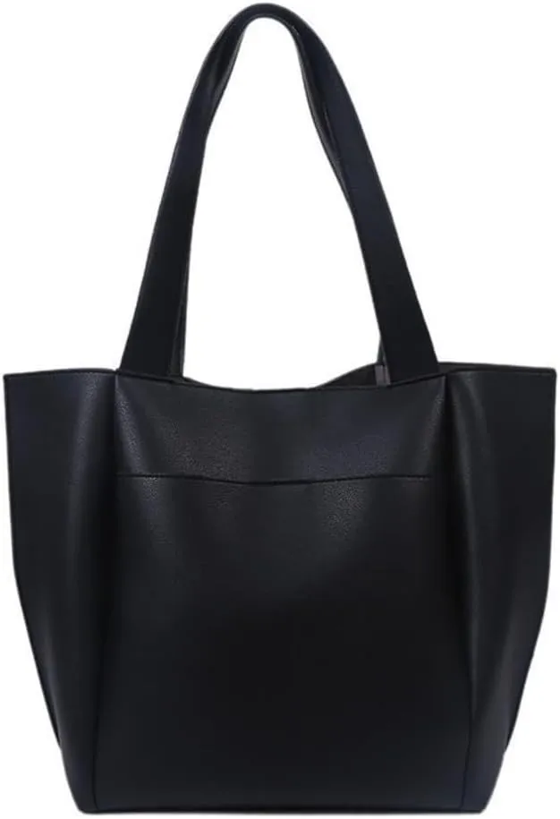 Leather Tote Bag Everything Tote Bag Work Crossbody Bag Aesthetic Designer Shoulder Bags for Women Cute